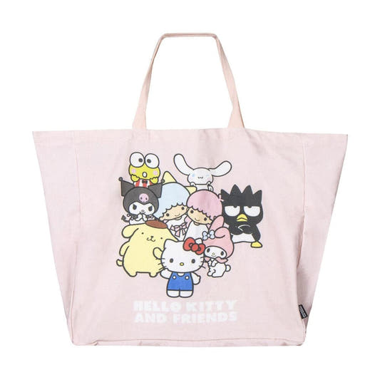 Bolsa tote rosa Hello Kitty and Friends con estampado de personajes