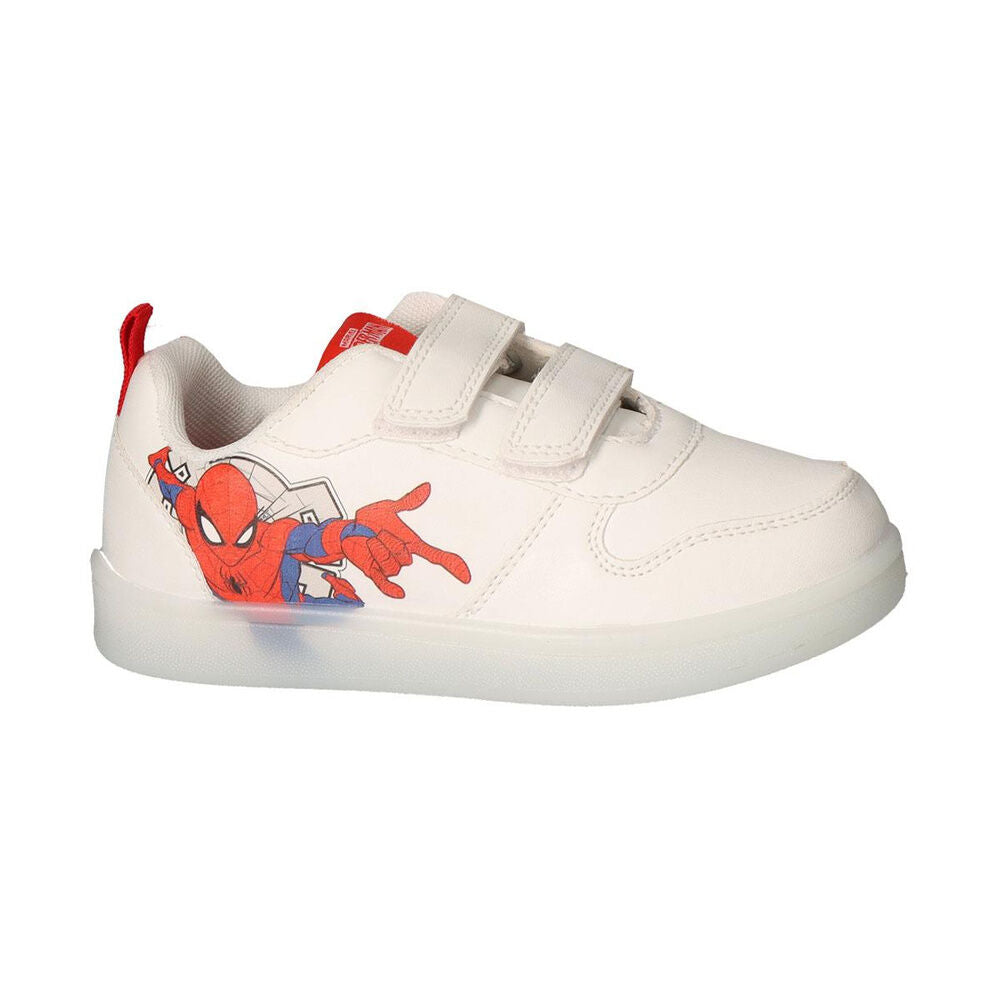 Deportiva infantil blanca CERDÁ con estampado de Spider-Man y doble velcro