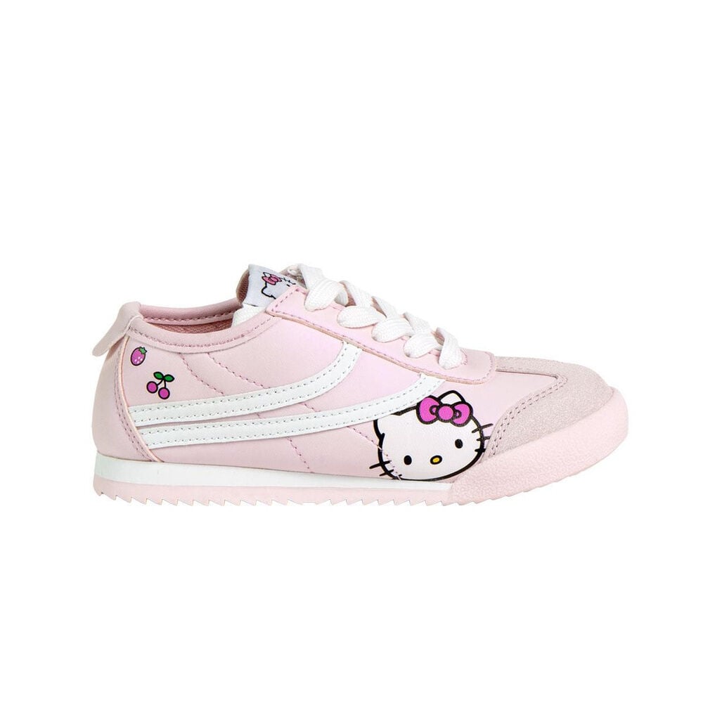 Deportiva rosa Hello Kitty con cordones blancos