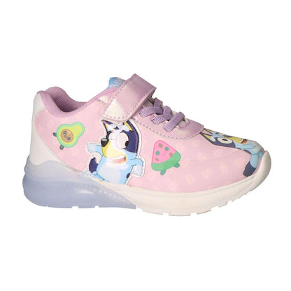 Deportiva infantil rosa de Bluey con luces