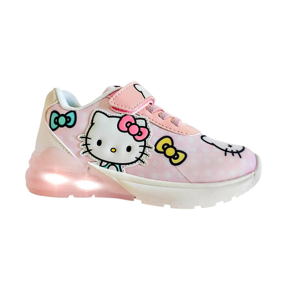 Deportiva infantil rosa de Hello Kitty con luces