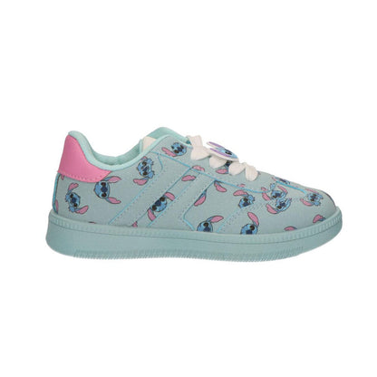 Deportiva Stitch de Disney en azul agua con detalles rosas