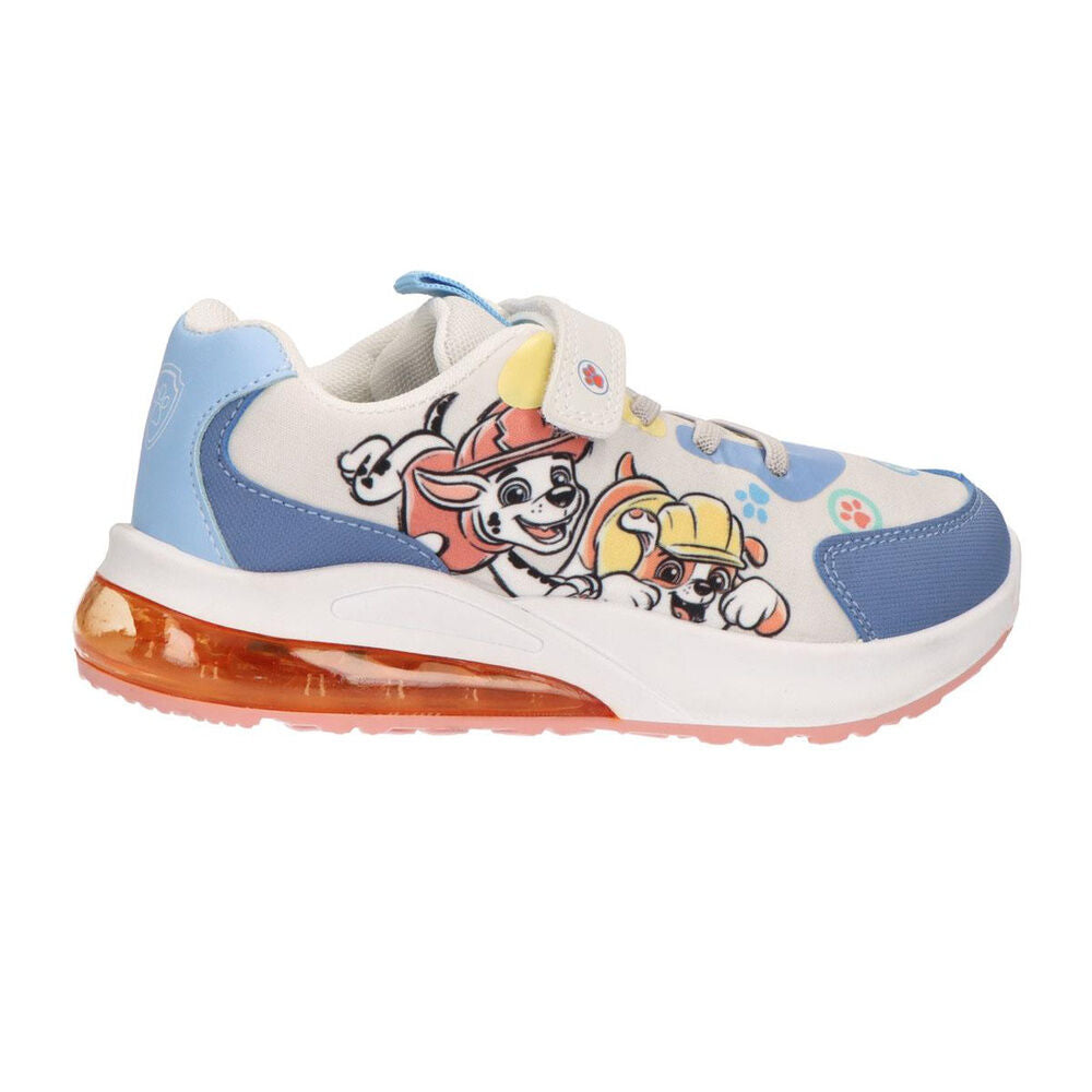 Deportiva infantil Paw Patrol con luces y dibujos de Marshall y Rubble