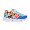 Deportiva azul de Mickey y Pluto con luces y cierre de velcro