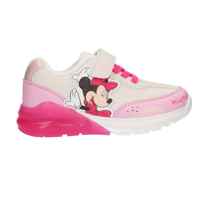 Deportiva rosa y blanca de Minnie Disney con luces