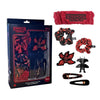 Set de accesorios para el pelo Stranger Things en negro y rojo