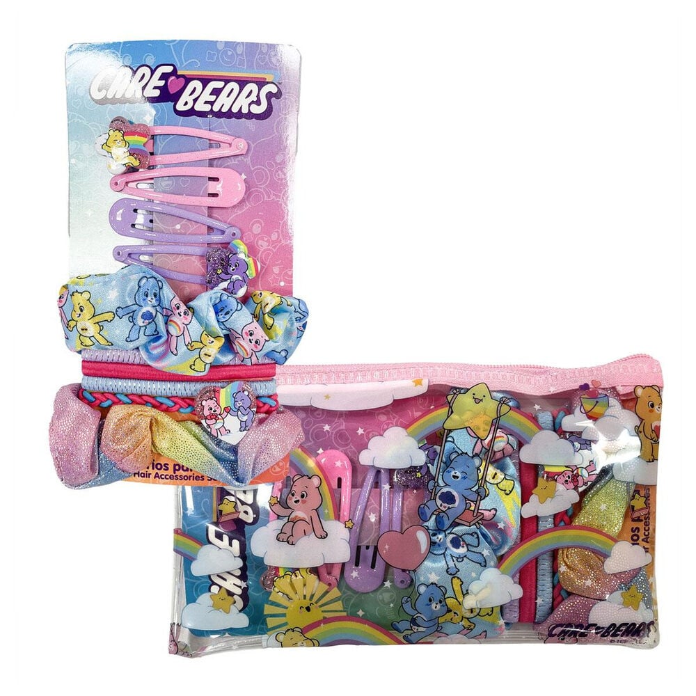Set de accesorios para el cabello Care Bears con pinzas, gomas y lazos