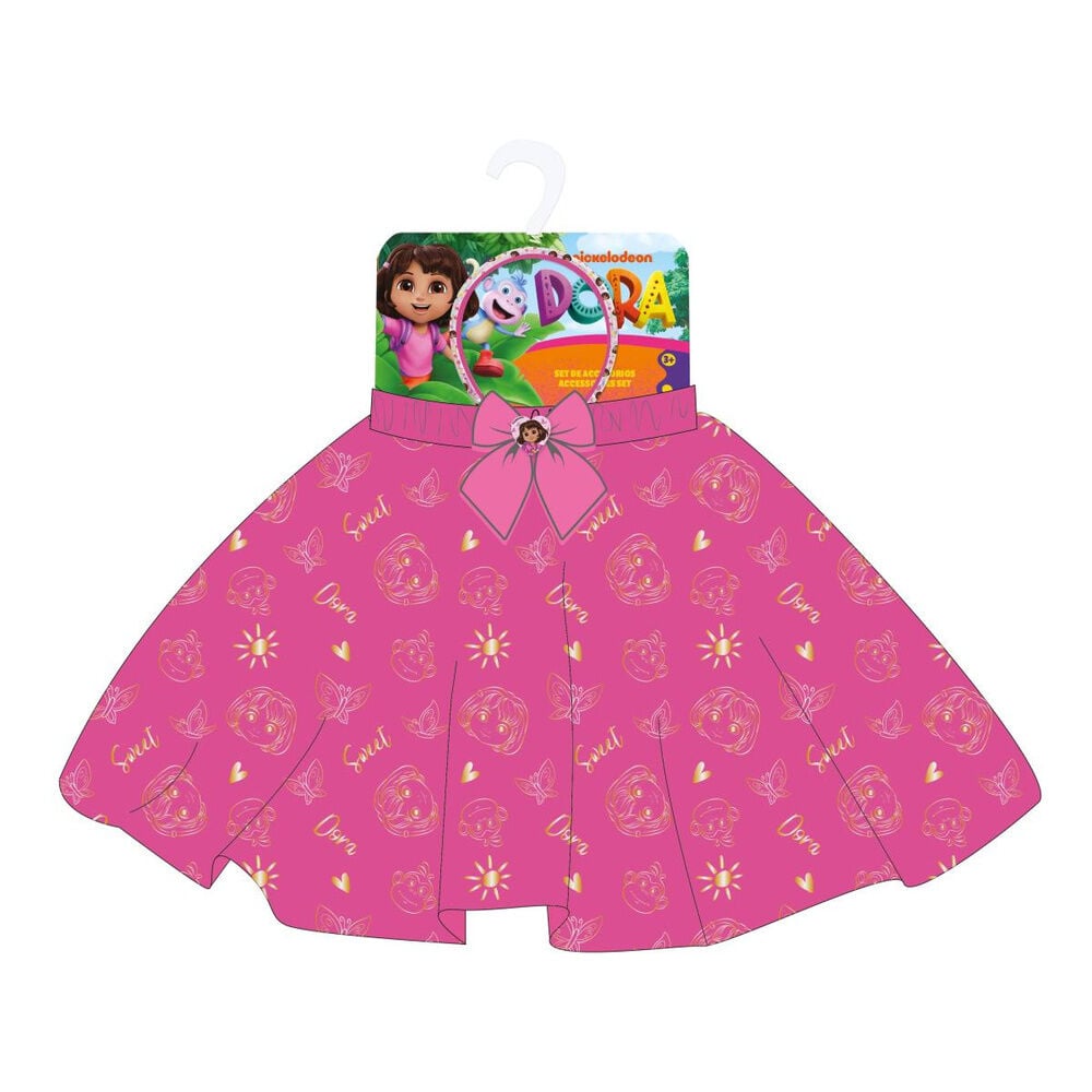 Set rosa de diadema y tutú de Dora Exploradora