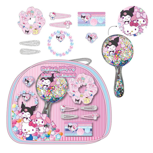 Set de neceser de belleza Hello Kitty CERDÁ con accesorios rosas