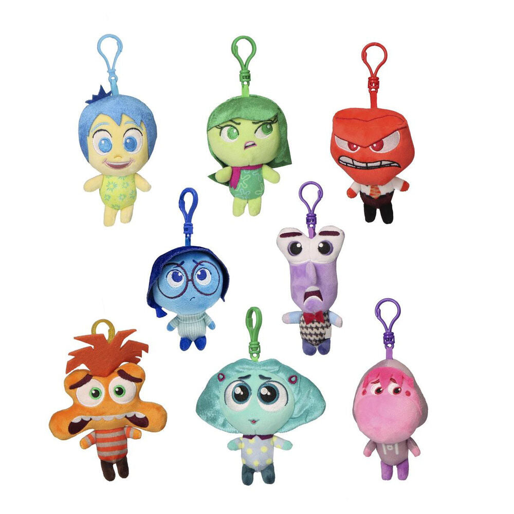 Llaveros de peluche surtidos de personajes de Del Revés Disney Pixar