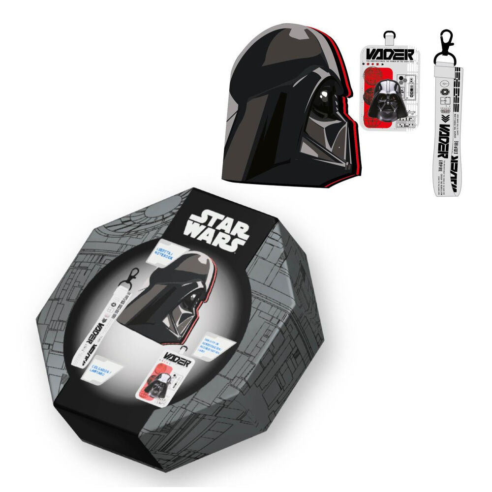 Set de papelería Star Wars con diseño de Darth Vader