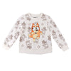 Sudadera infantil de algodón con estampado de Bluey y estrellas