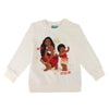 Sudadera infantil blanca de Vaiana y Moana Disney