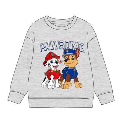 Sudadera gris Paw Patrol con Marshall y Chase