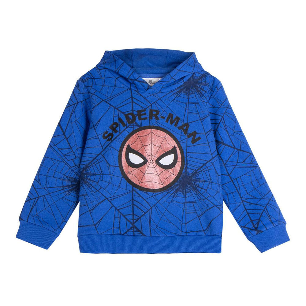 Sudadera azul con capucha de Spider-Man Marvel y estampado de telarañas