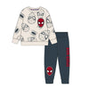 Conjunto de chándal Spiderman Marvel con sudadera estampada y pantalón azul marino
