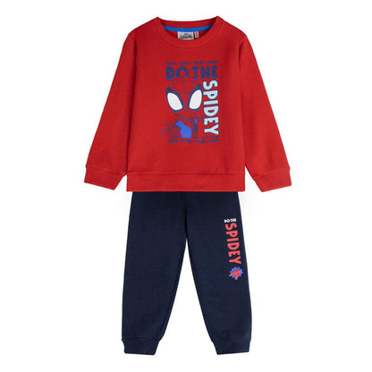 Chándal Spidey Marvel con sudadera roja y pantalón azul marino