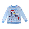 Jersey navideño azul de Bluey con gorro de Papá Noel