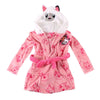 Bata rosa infantil de Gabby con capucha de gato