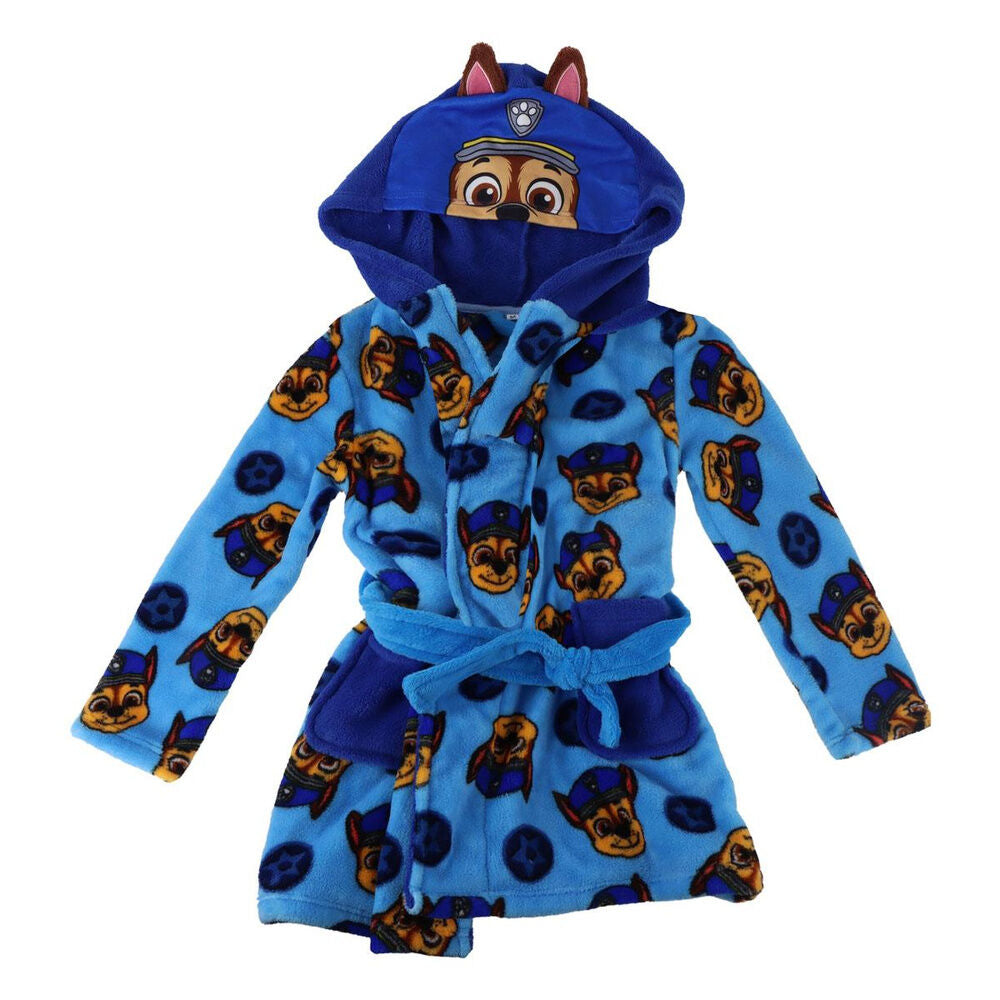 Bata infantil azul de Paw Patrol con capucha de Chase
