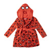 Bata roja de Spiderman Marvel con capucha y estampado del personaje