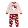 Pijama de manga larga Hello Kitty rosa y rojo