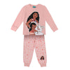 Pijama infantil rosa de manga larga con Vaiana Disney
