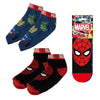 Set de dos pares de calcetines Marvel para adulto con diseños de Spider-Man y superhéroes