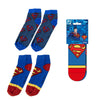 Set de dos pares de calcetines Superman DC Comics en azul y rojo