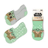 Set de dos pares de calcetines invisibles de Grogu Star Wars en tonos verdes