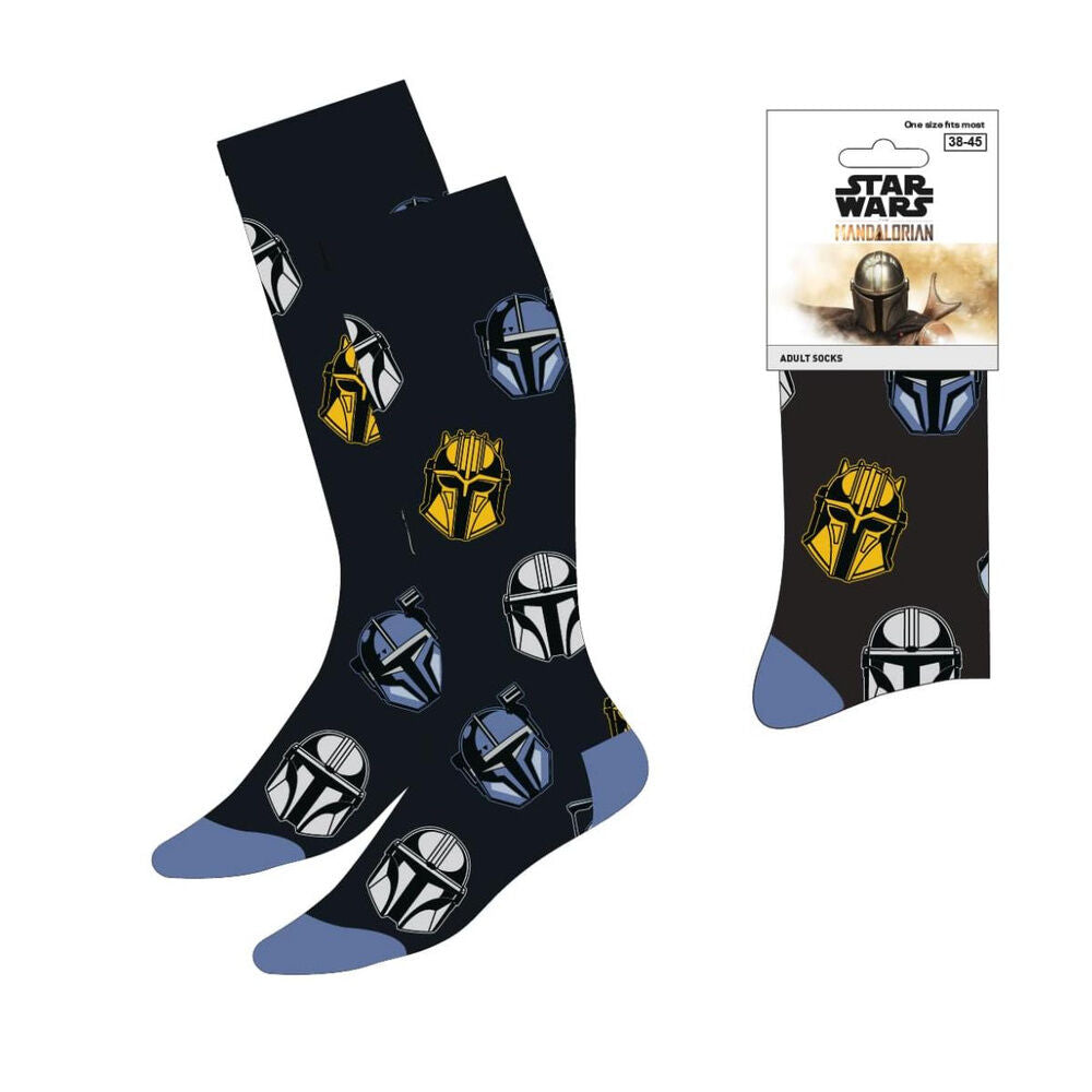 Calcetines de adulto The Mandalorian Star Wars con estampado de cascos