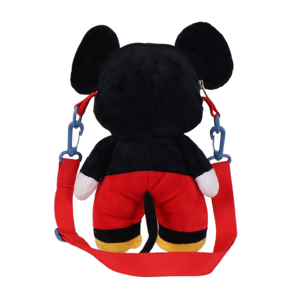 Bolso de peluche de Mickey Mouse Disney con correas rojas - 2
