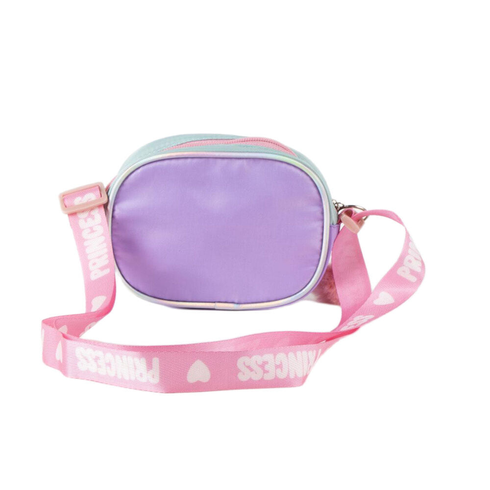 Bolso bandolera rosa de Princesas Disney con pompón - 2