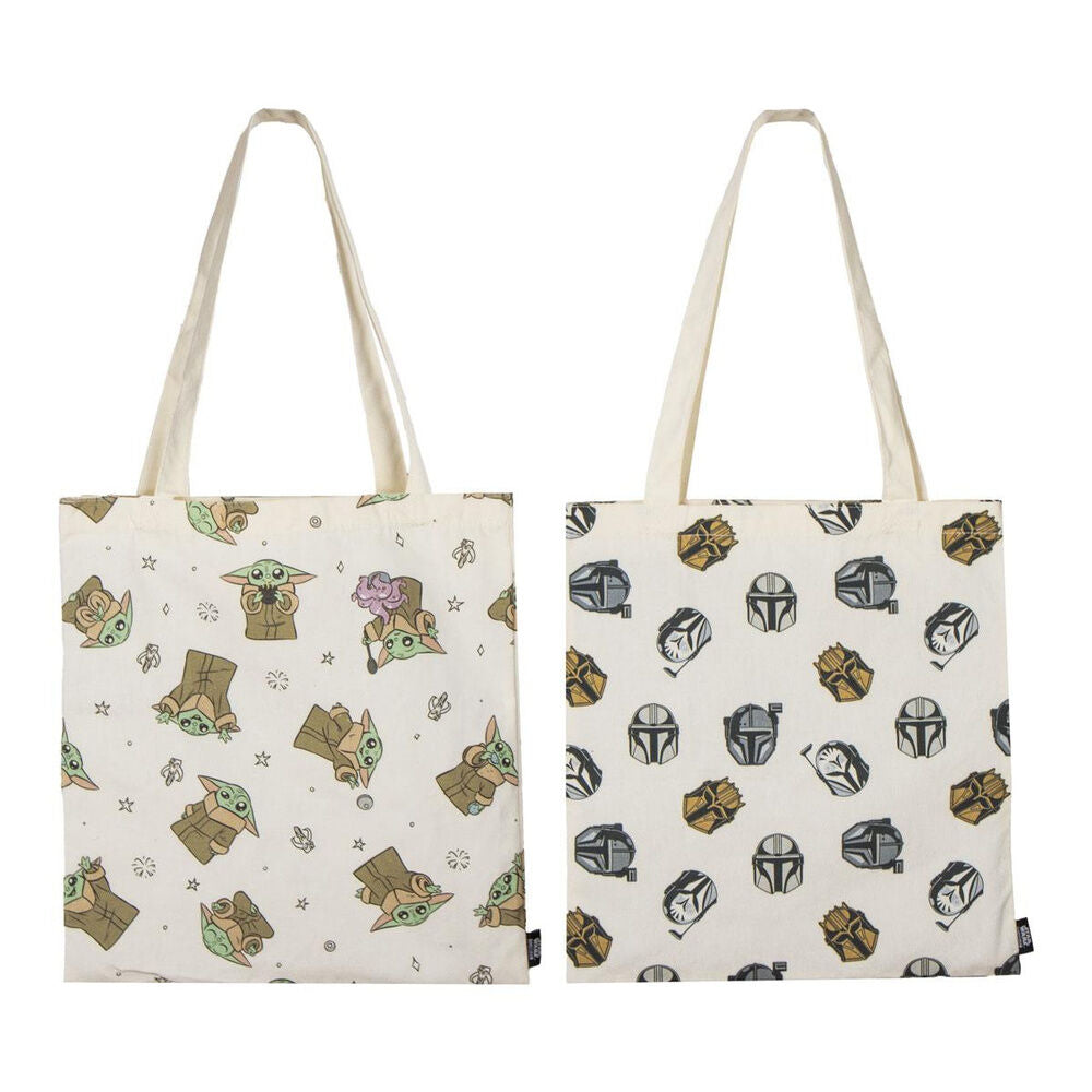 Bolsa tote surtida de The Mandalorian con diseños de Grogu y cascos - 2