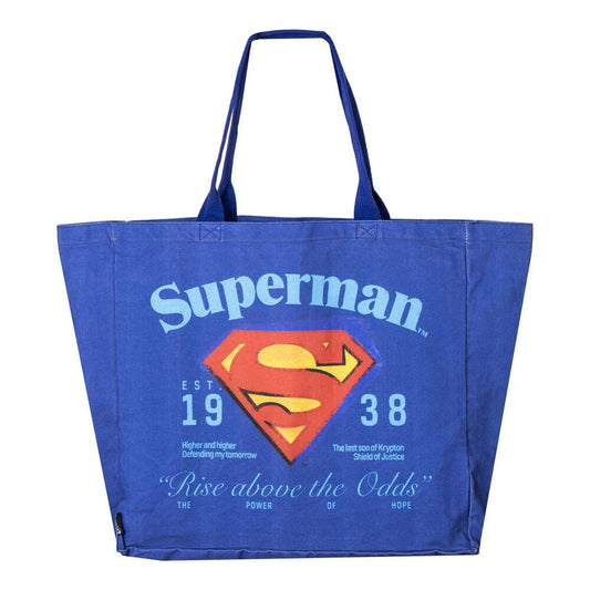 Bolsa tote azul de Superman DC Comics con escudo frontal - 2