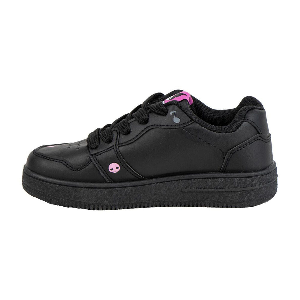 Deportiva negra Kuromi Hello Kitty con cordones y estampado gráfico - 2