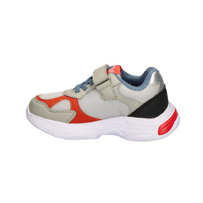 Deportiva Spiderman Marvel gris y roja con cordones y tira adherente - 2