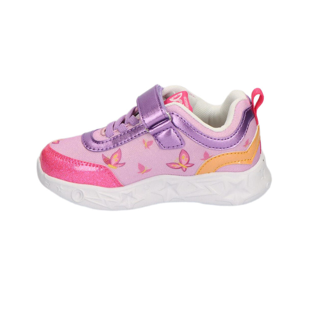Deportiva infantil rosa y morada de Dora Exploradora con luces - 2