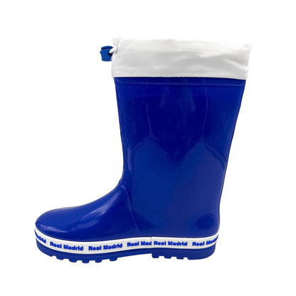 Bota de agua azul del Real Madrid con escudo y banda blanca - 2