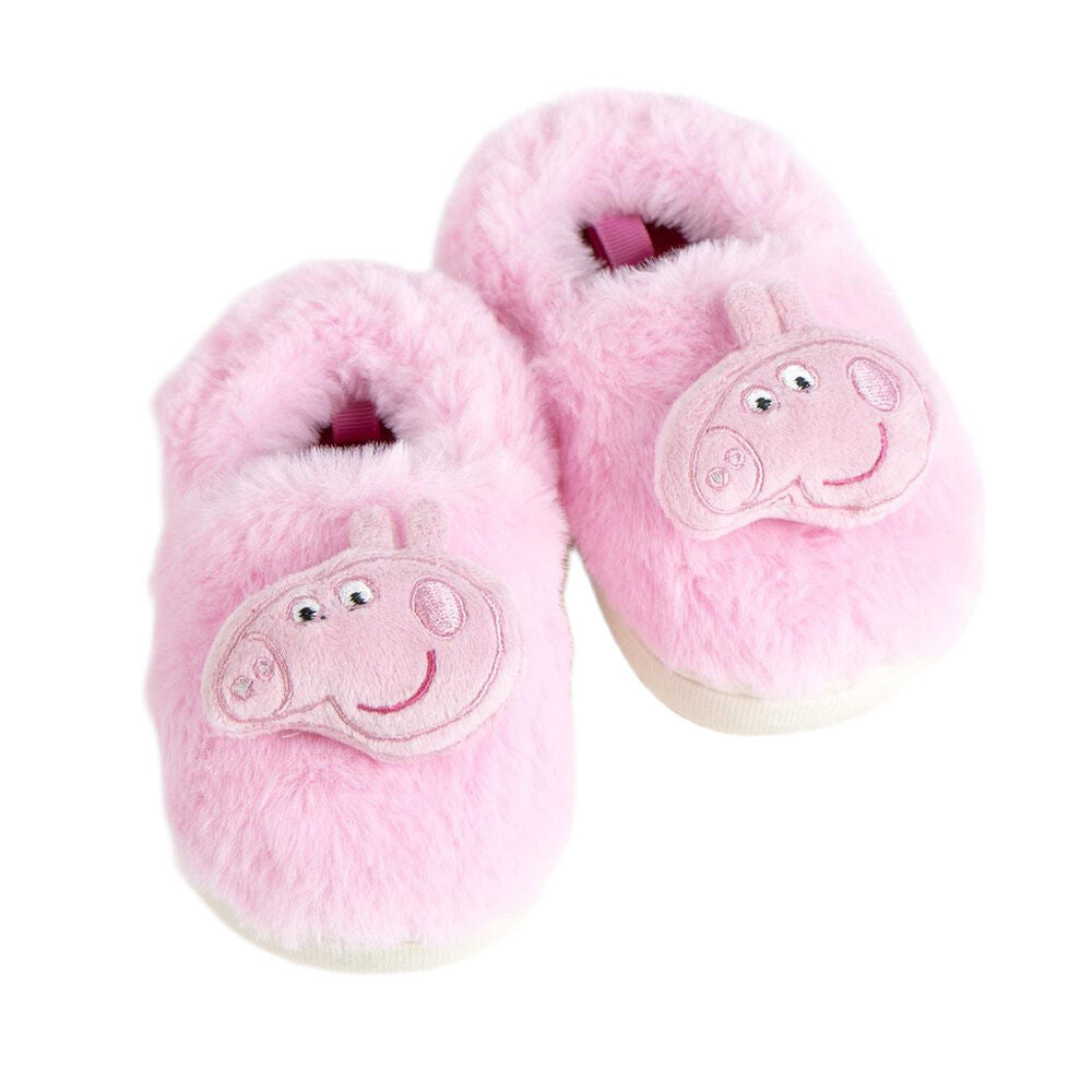 Pantuflas rosas de Peppa Pig con diseño afelpado - 2