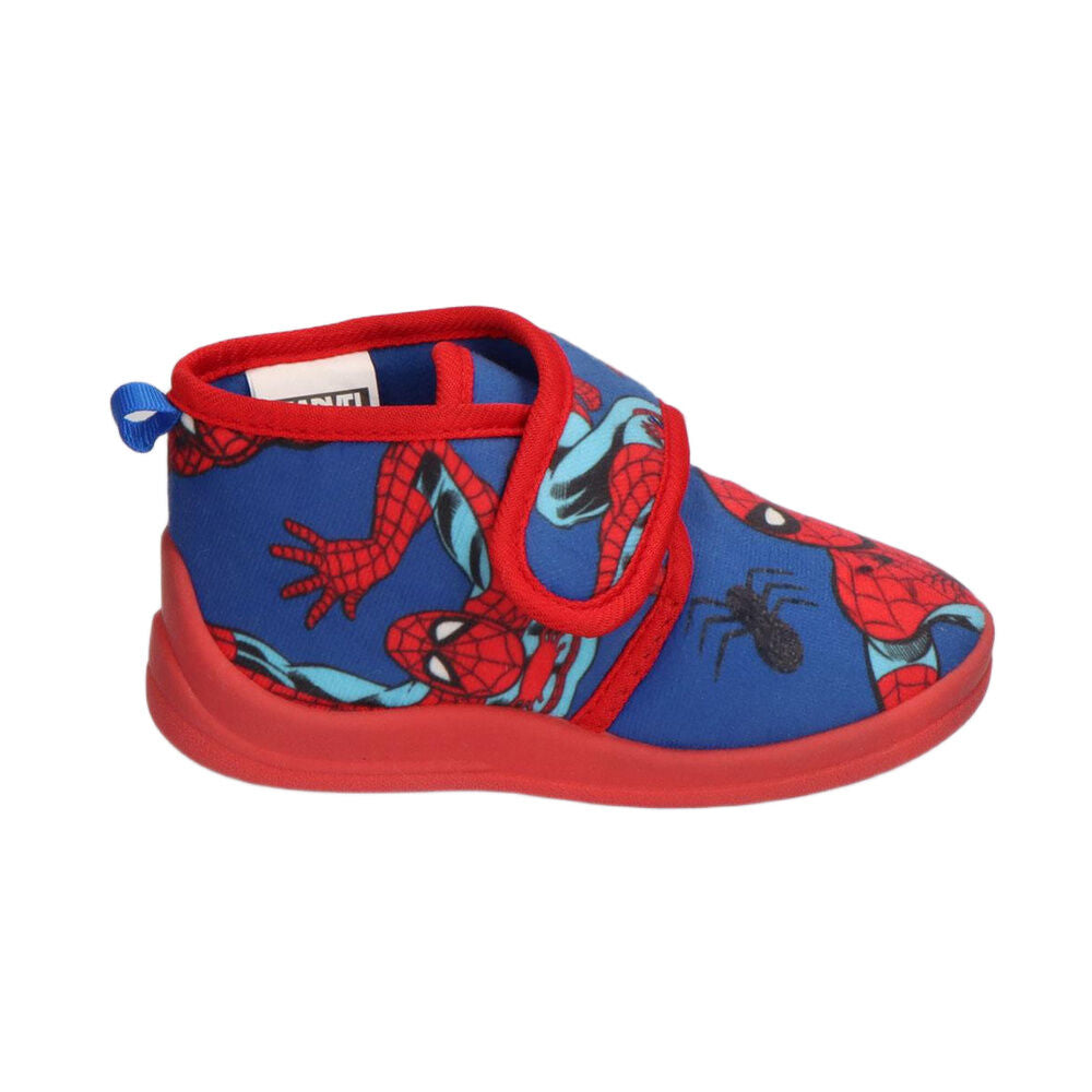 Pantuflas de caña alta Spider-Man Marvel azules con detalles rojos - 2