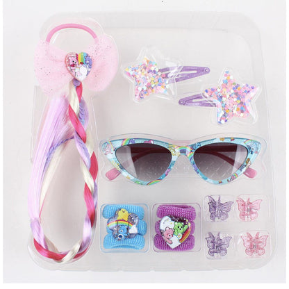 Set de belleza y gafas Hello Kitty en estuche rosa transparente - 2