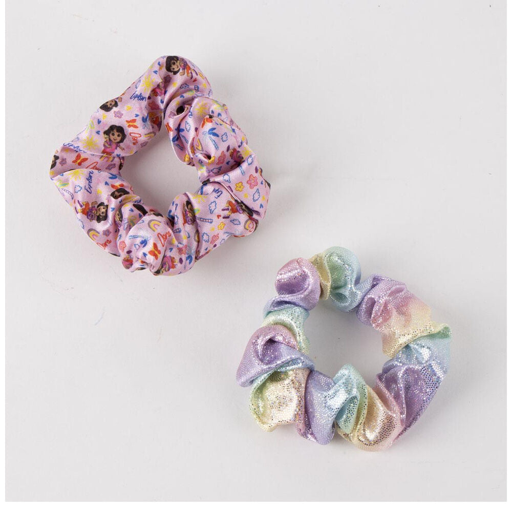 Set de accesorios para el pelo Dora Exploradora con pinzas y gomas - 2