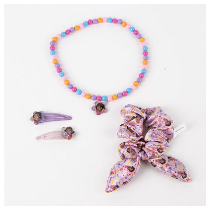 Set de accesorios para el pelo Dora Exploradora con lazos rosas - 2