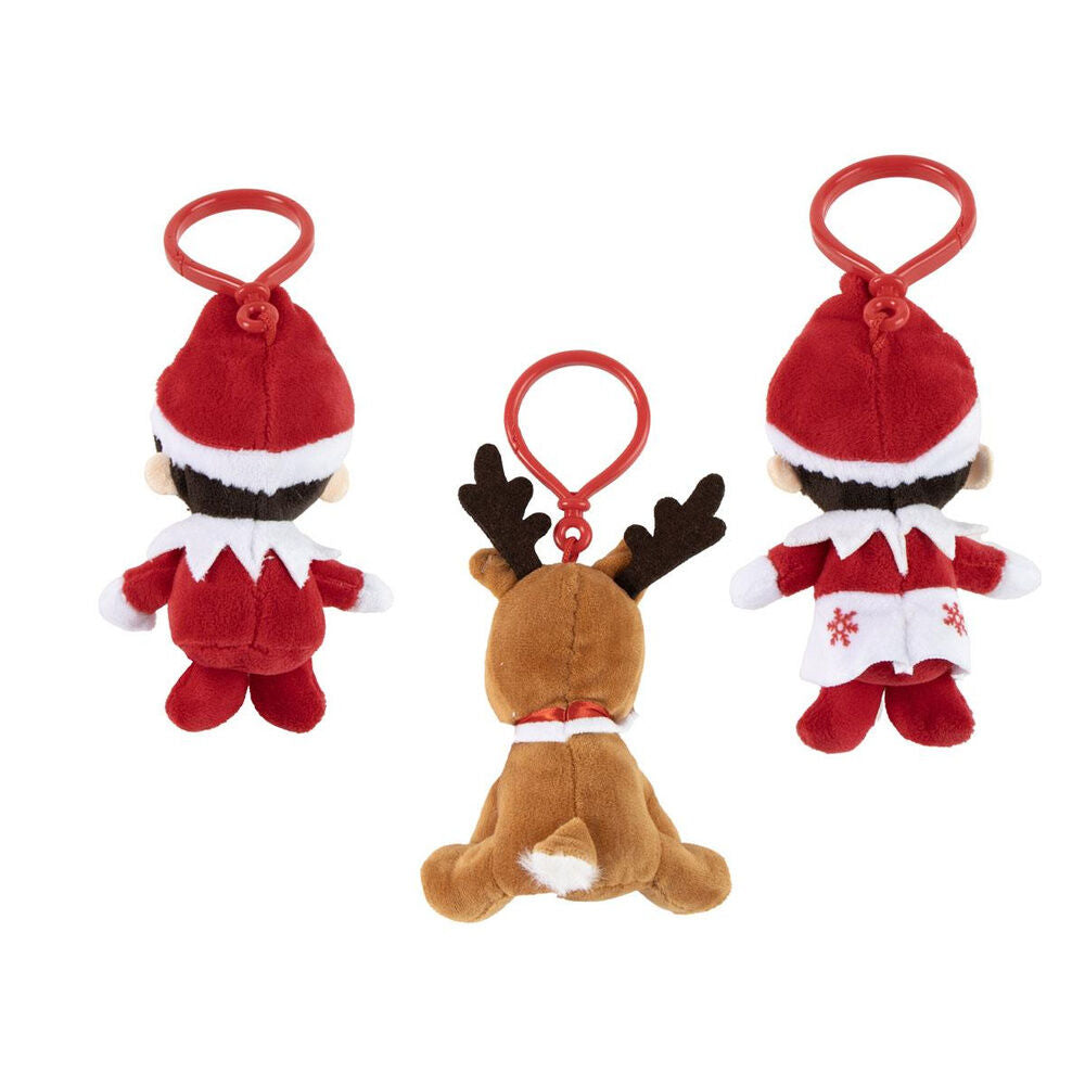 Llaveros de peluche The Elf on the Shelf con diseños de elfo y reno - 2