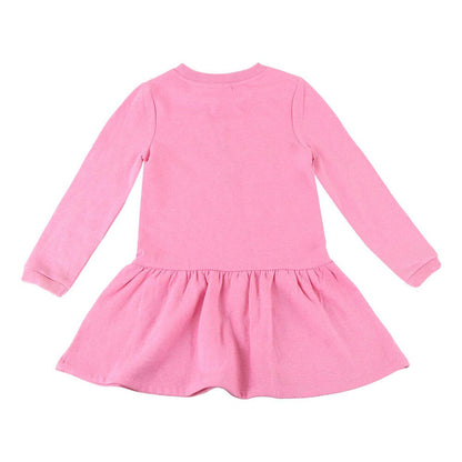 Vestido rosa de manga larga Peppa Pig con falda fruncida - 2