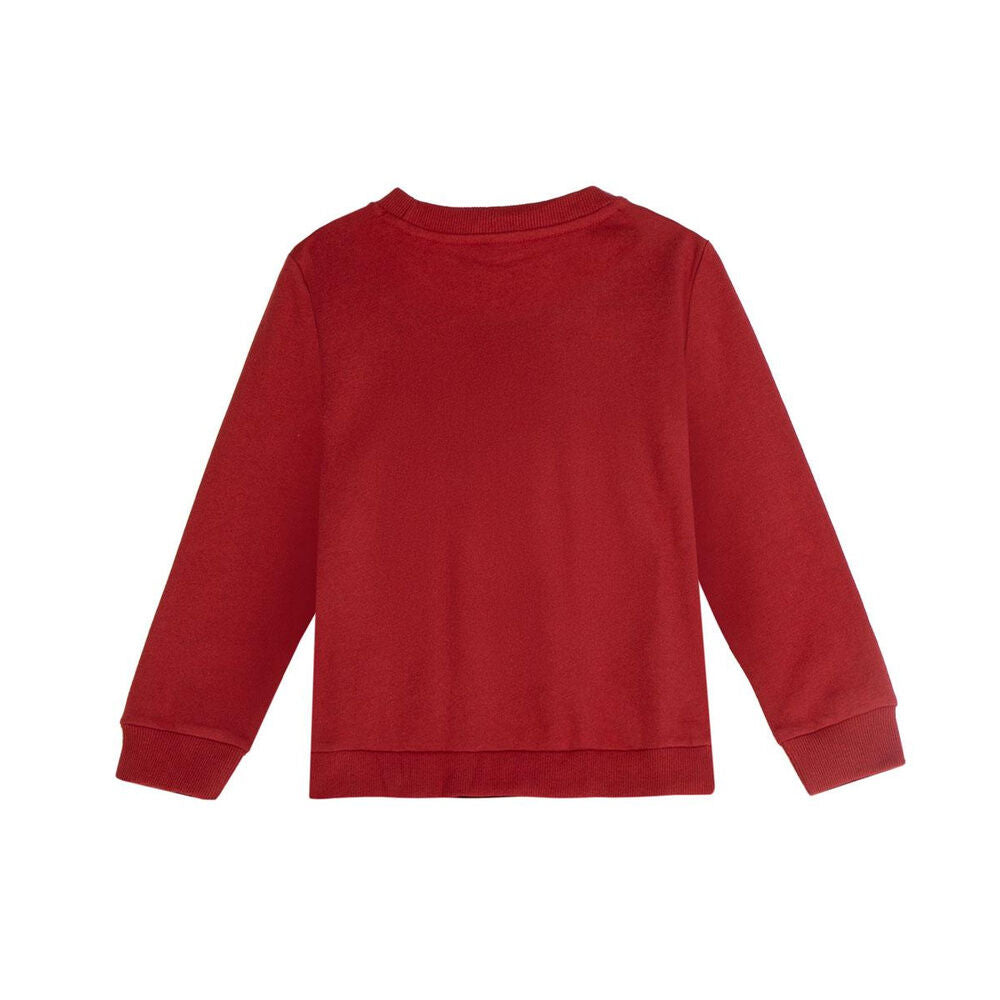 Sudadera infantil roja Hot Wheels con coche de carreras estampado - 2