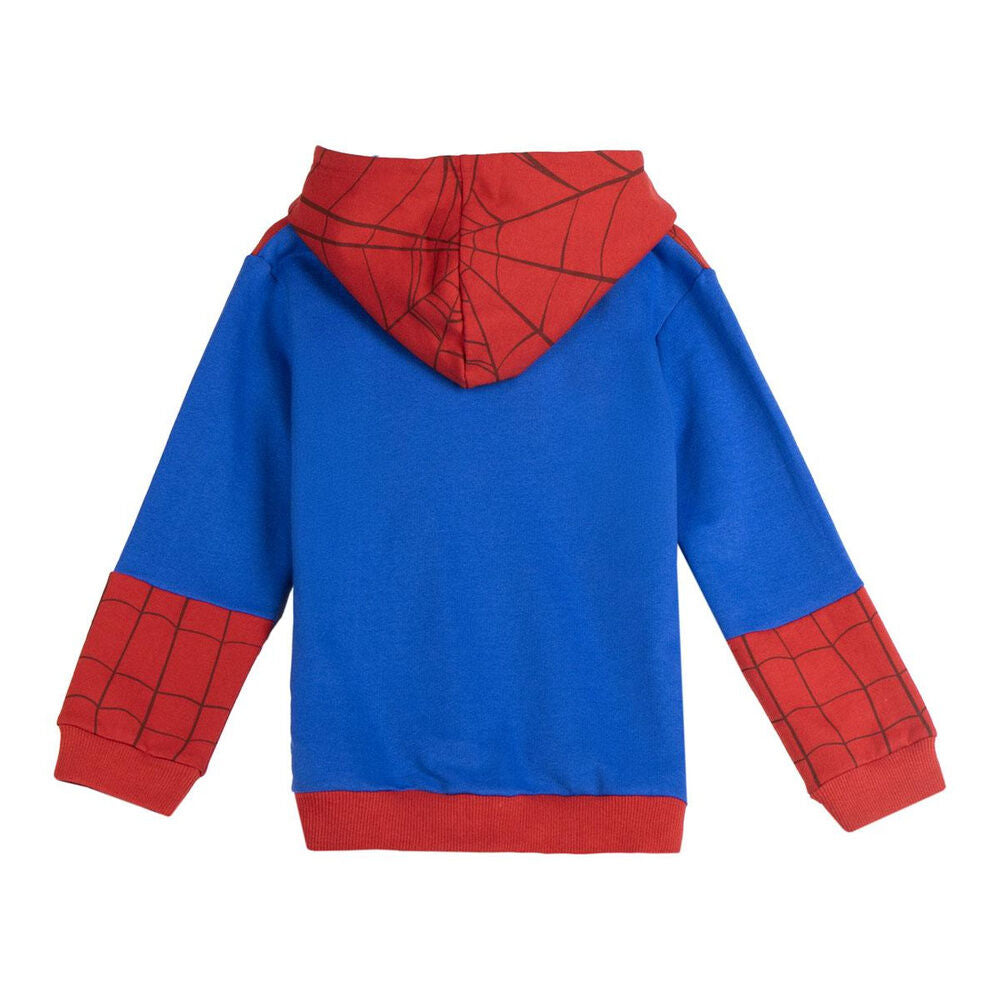 Sudadera infantil Spider-Man roja y azul con capucha - 2