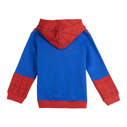 Sudadera infantil Spider-Man roja y azul con capucha - 2