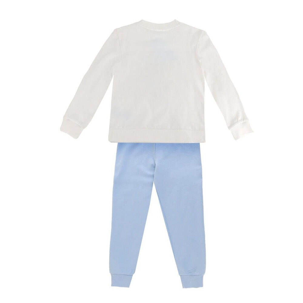 Conjunto de chándal Bluey con sudadera blanca y pantalón azul claro - 2